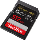 SanDisk 512GB Extreme PRO UHS-II SDXC Memory Card (5-Pack)