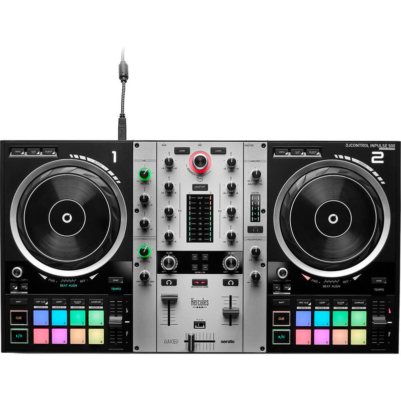 Hercules DJControl Inpulse 500 DJ Software Controller (Limited Edition Silver)