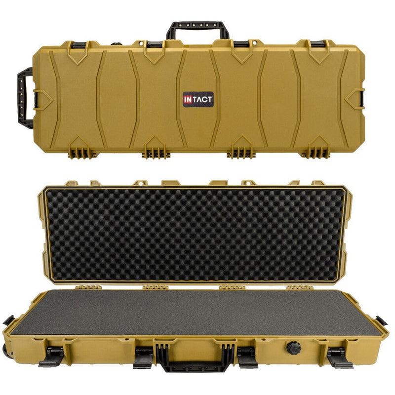 Eylar Intact Stacker Hard Shell Rifle Case with Foam (39", Brown)