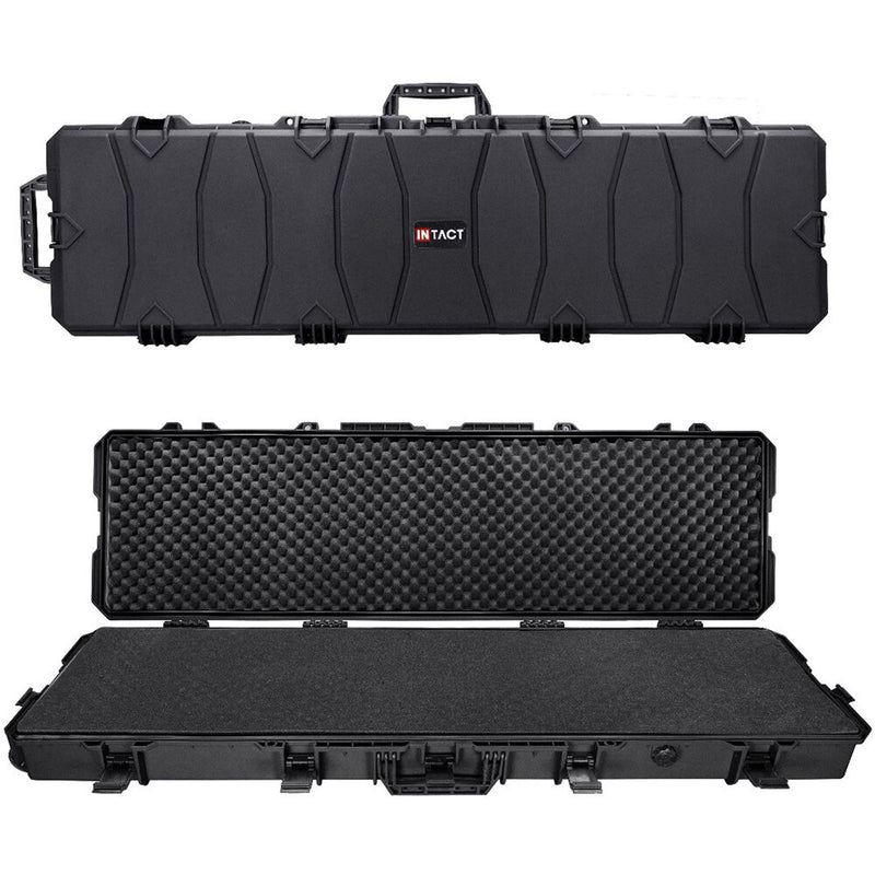 Eylar Intact Stacker Hard Shell Roller Rifle Case with Foam (54", Black)