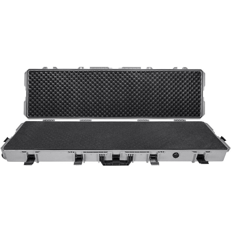 Eylar Intact Stacker Hard Shell Roller Rifle Case with Foam (54", Gray)