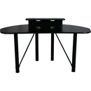 RAB Audio Prokast Three-Seater Podcast Desk with Bridge Shelf