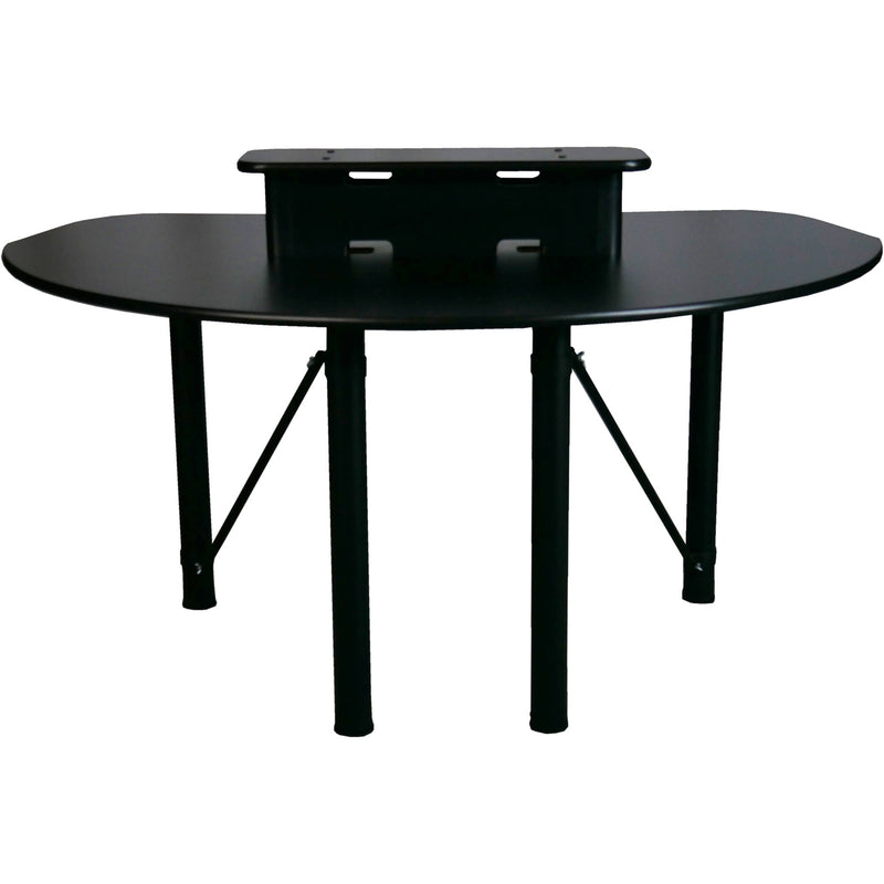 RAB Audio Prokast Three-Seater Podcast Desk with Bridge Shelf