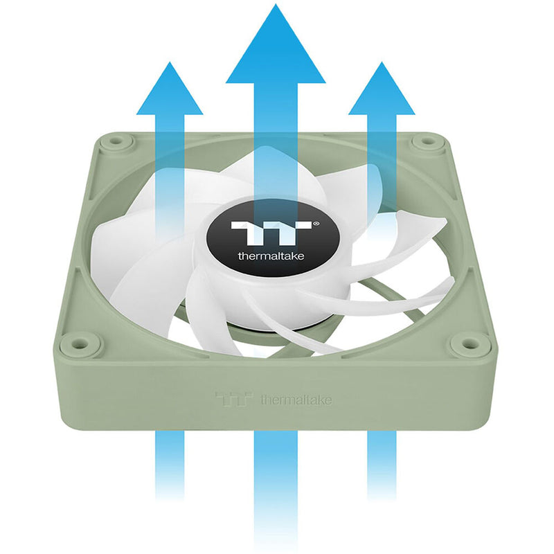 Thermaltake CT140 EX Reverse ARGB Sync PC 140mm Cooling Fan (3-Fan Pack, Matcha Green)
