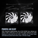 Thermaltake LE120 ARGB Sync PC Cooling Fan (3-Fan Pack, Black)