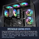 Thermaltake LE120 ARGB Sync PC Cooling Fan (3-Fan Pack, Black)