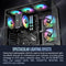 Thermaltake LE120 ARGB Sync PC Cooling Fan (3-Fan Pack, Black)