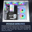Thermaltake LE120 ARGB Sync PC Cooling Fan (3-Fan Pack, White)