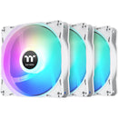 Thermaltake LE120 ARGB Sync PC Cooling Fan (3-Fan Pack, White)
