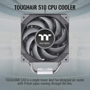Thermaltake TOUGHAIR 510 CPU Cooler (Gray)