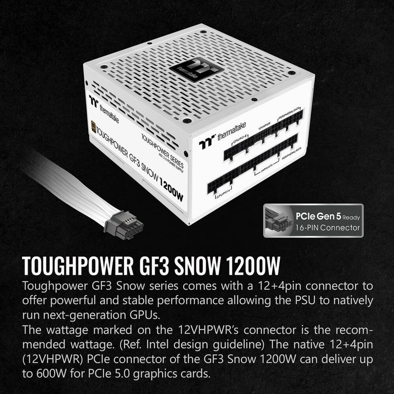 Thermaltake Toughpower GF3 Snow 1200W 80 PLUS Gold Power Supply