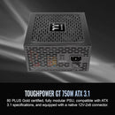 Thermaltake Toughpower GT 750W 80 PLUS Gold Power Supply (Black)