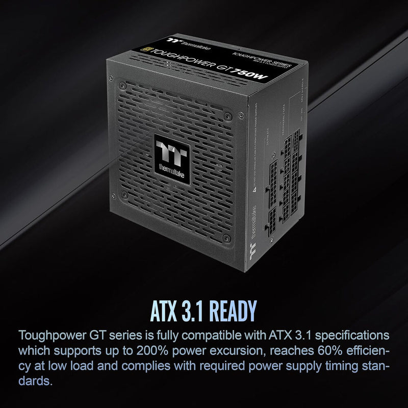 Thermaltake Toughpower GT 750W 80 PLUS Gold Power Supply (Black)