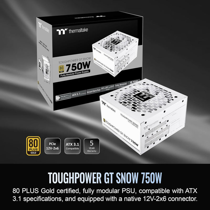 Thermaltake Toughpower GT 750W 80 PLUS Gold Power Supply (Snow)