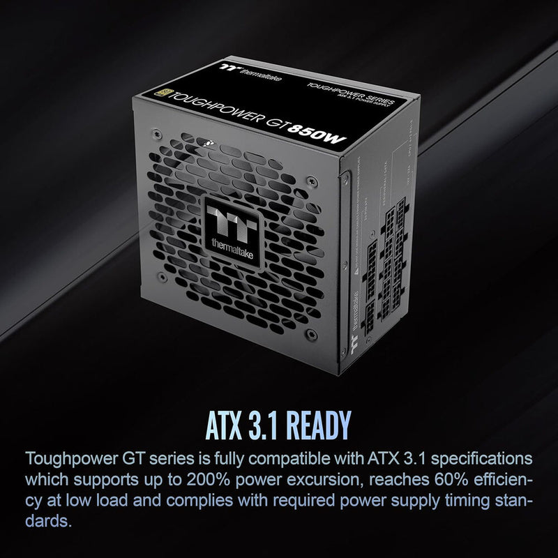Thermaltake Toughpower GT 850W 80 PLUS Gold Power Supply (Black)