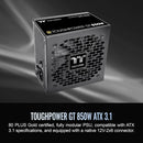 Thermaltake Toughpower GT 850W 80 PLUS Gold Power Supply (Black)