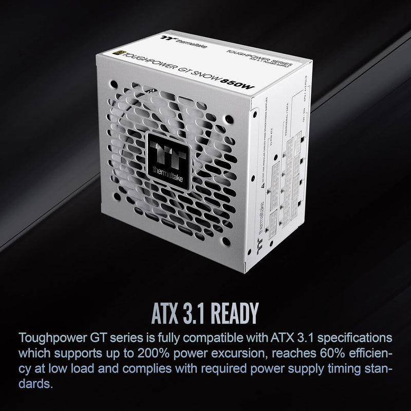Thermaltake Toughpower GT 850W 80 PLUS Gold Power Supply (Snow)