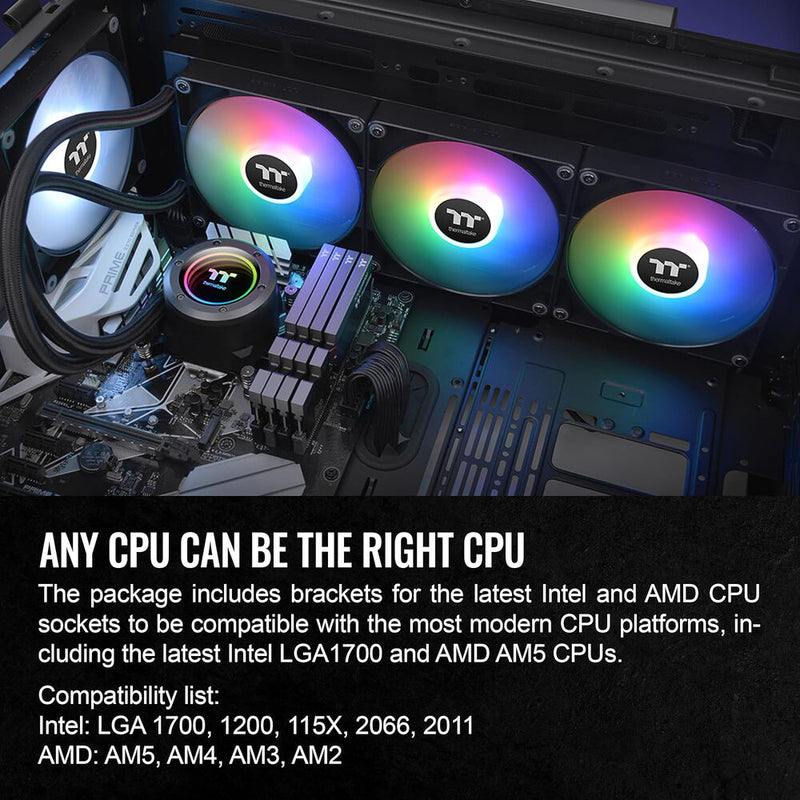 Thermaltake TH420 V2 ARGB Sync All-In-One Liquid Cooler (Black)