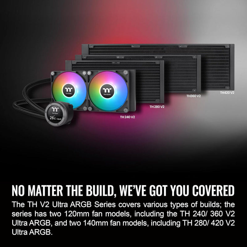 Thermaltake TH280 V2 Ultra ARGB Sync All-In-One Liquid Cooler (Black)