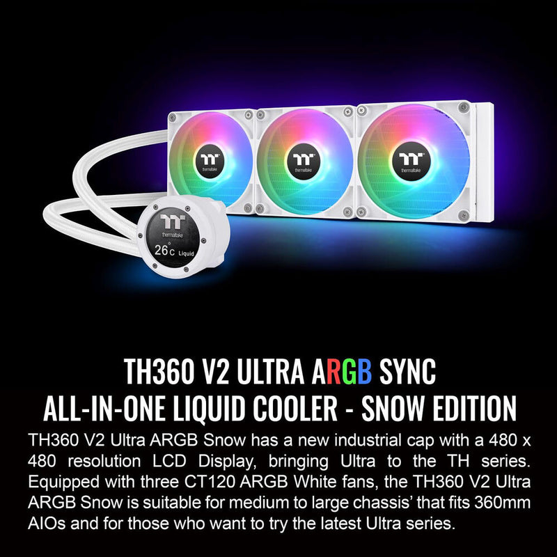 Thermaltake TH360 V2 Ultra ARGB Sync All-In-One Liquid Cooler (Snow)