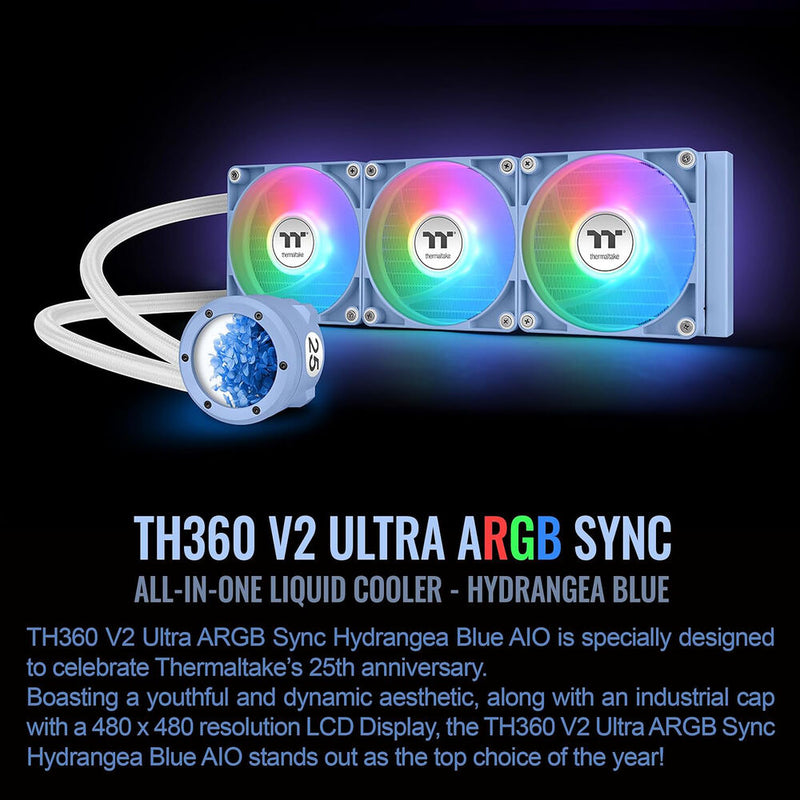 Thermaltake TH360 V2 Ultra ARGB Sync All-In-One Liquid Cooler (Hydrangea Blue)