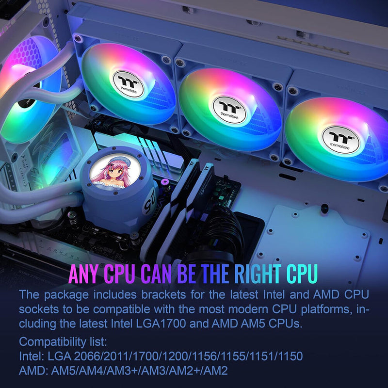 Thermaltake TH360 V2 Ultra ARGB Sync All-In-One Liquid Cooler (Hydrangea Blue)