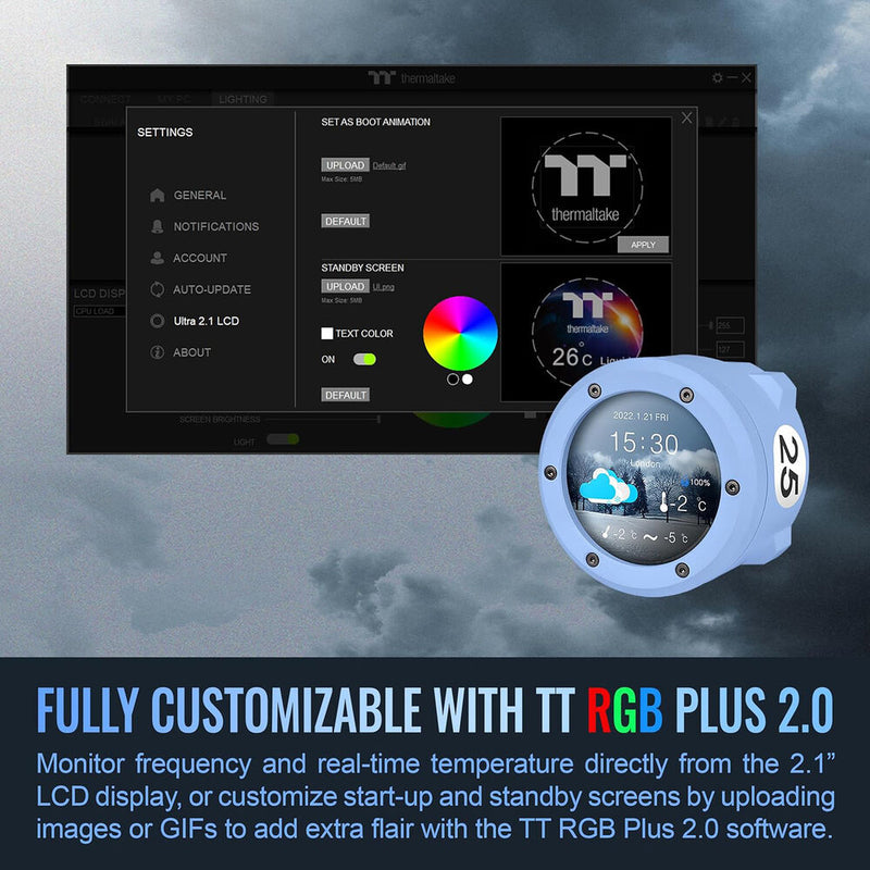Thermaltake TH360 V2 Ultra ARGB Sync All-In-One Liquid Cooler (Hydrangea Blue)