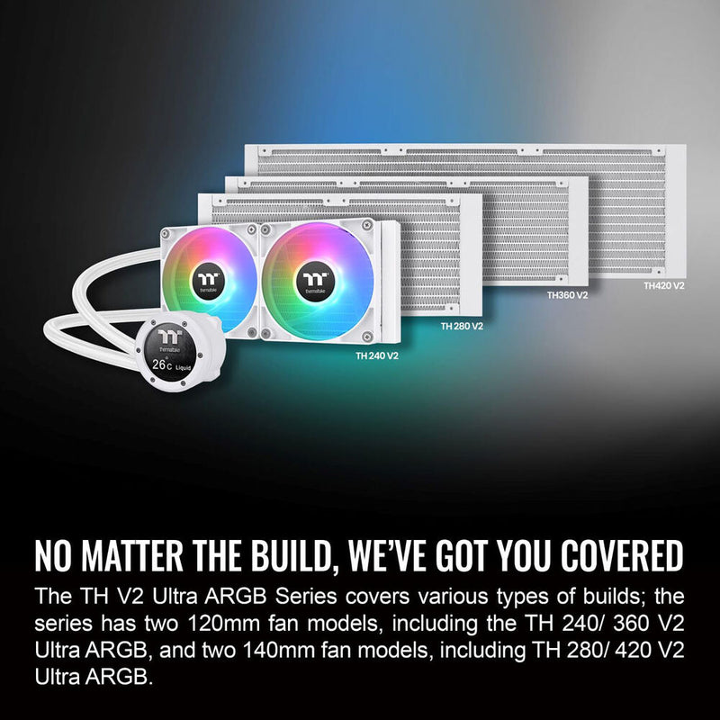 Thermaltake TH240 V2 Ultra ARGB Sync All-In-One Liquid Cooler (White)