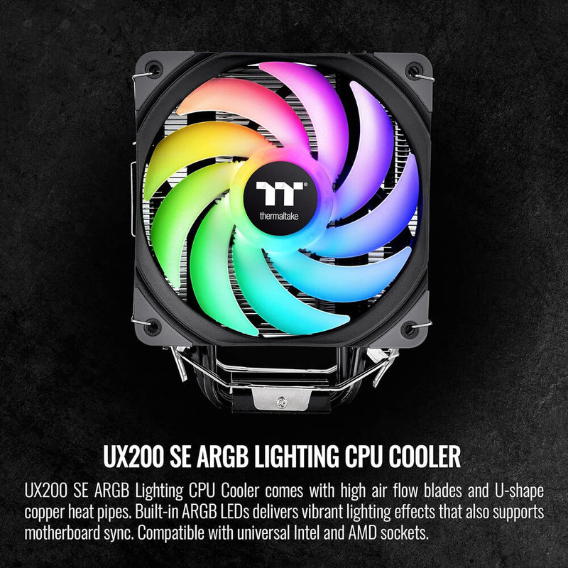 Thermaltake UX200 SE ARGB Lighting CPU Cooler (Black)