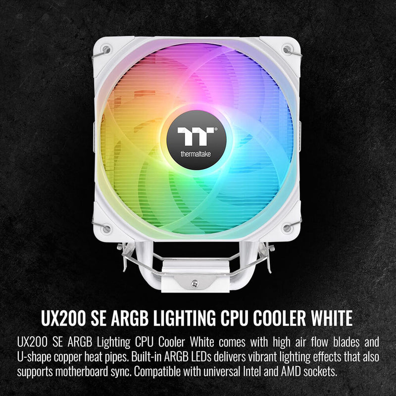 Thermaltake UX200 SE ARGB Lighting CPU Cooler (White)