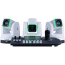 BirdDog 3 x X5 Ultra PTZ Cameras & KBD PTZ Controller Combo (White)