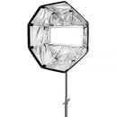 DoPchoice SNAPBAG Octa Softbox for Rotolight Titan X2 LED Light Panel (Silver, 3')