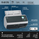 Ricoh fi-8170 Document Scanner with 2-Year Subscription of PaperStream Capture Pro