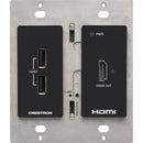 Crestron DM Essentials 4K60 Wall Plate Receiver for HDMI and USB Signal Extension over CatX Cable (Black)