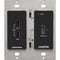 Crestron DM Essentials 4K60 Wall Plate Receiver for HDMI and USB Signal Extension over CatX Cable (Black)