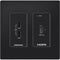 Crestron DM Essentials 4K60 Wall Plate Receiver for HDMI and USB Signal Extension over CatX Cable (Black)