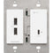 Crestron DM Essentials 4K60 Wall Plate Transmitter for USB-C Signal Extension over CatX Cable (White)