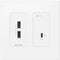 Crestron DM Essentials 4K60 Wall Plate Transmitter for USB-C Signal Extension over CatX Cable (White)