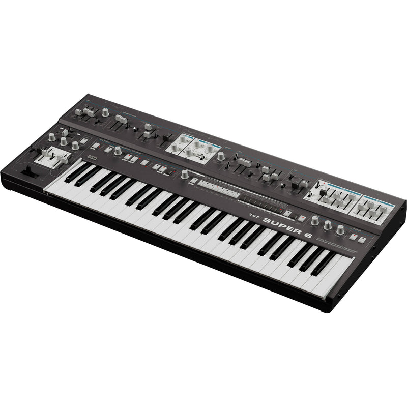 UDO Audio Super 6 ST49 Digital-Analog Hybrid Synthesizer with SuperTouch Keyboard (Black)