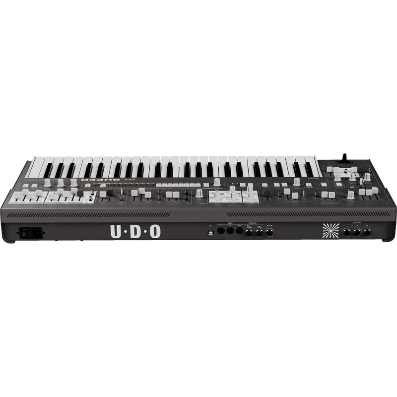 UDO Audio Super 6 ST49 Digital-Analog Hybrid Synthesizer with SuperTouch Keyboard (Black)