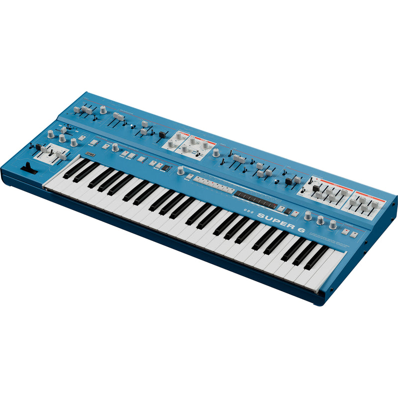 UDO Audio Super 6 ST49 Digital-Analog Hybrid Synthesizer with SuperTouch Keyboard (Blue)
