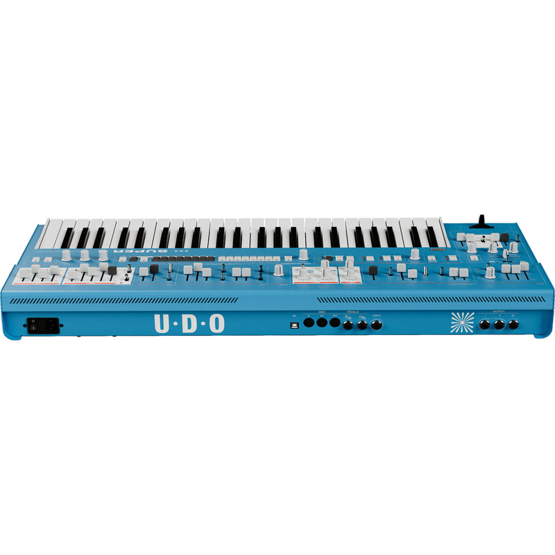 UDO Audio Super 6 ST49 Digital-Analog Hybrid Synthesizer with SuperTouch Keyboard (Blue)