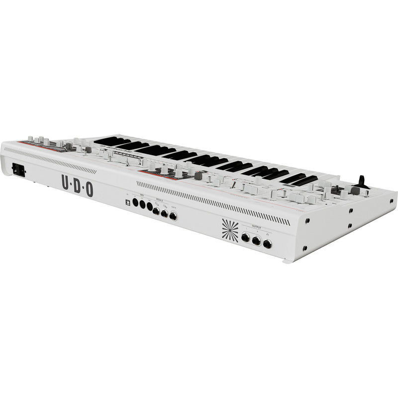 UDO Audio Super 6 ST49 Digital-Analog Hybrid Synthesizer with SuperTouch Keyboard (White)