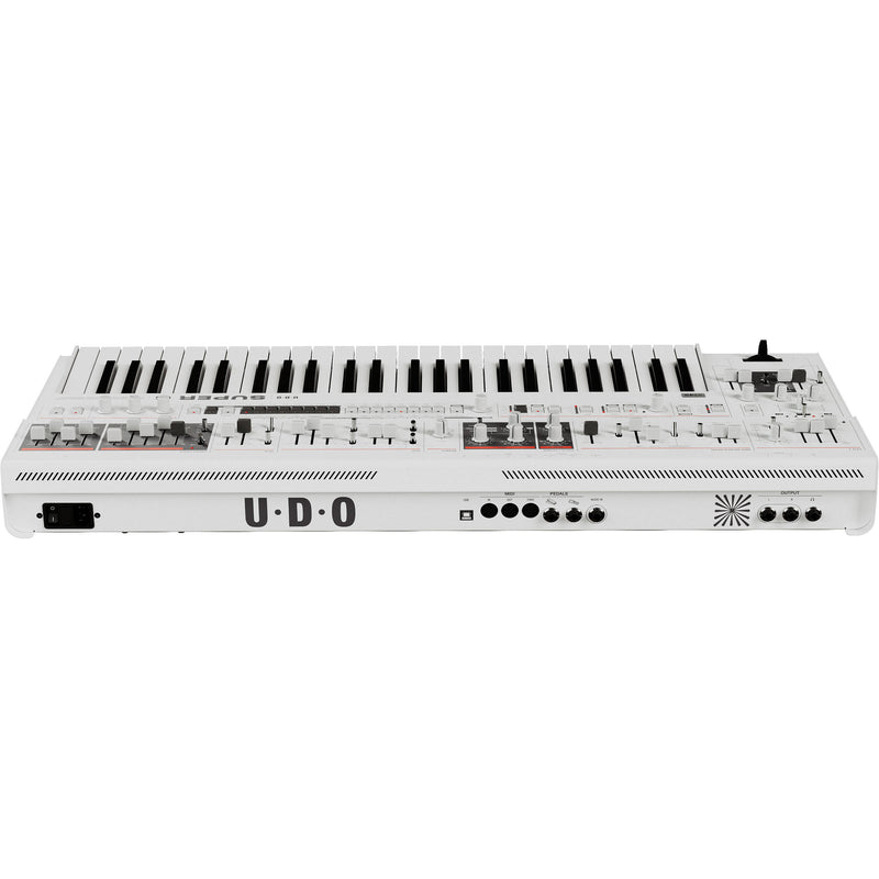UDO Audio Super 6 ST49 Digital-Analog Hybrid Synthesizer with SuperTouch Keyboard (White)