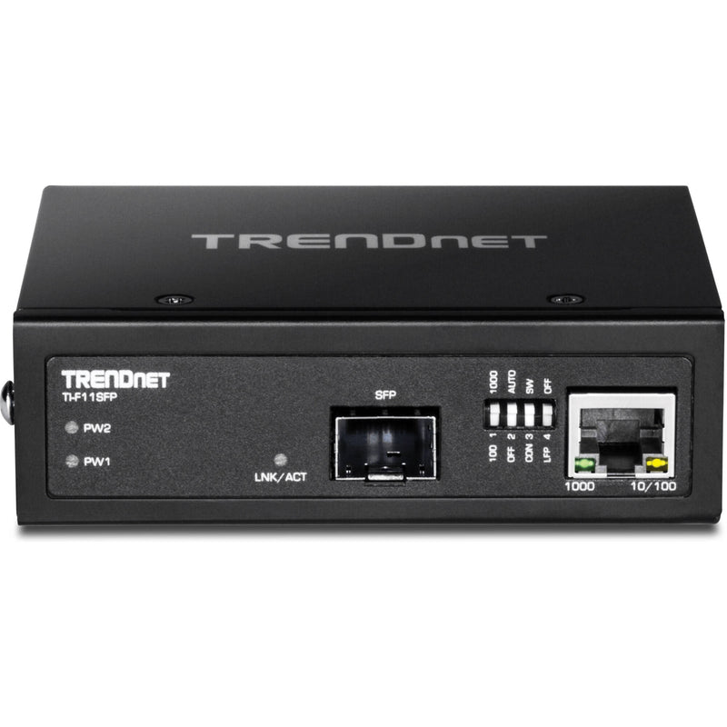 TRENDnet Hardened Industrial 100/1000Base-T to SFP Media Converter
