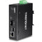 TRENDnet Hardened Industrial 100/1000Base-T to SFP Media Converter