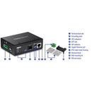 TRENDnet Hardened Industrial 100/1000Base-T to SFP Media Converter