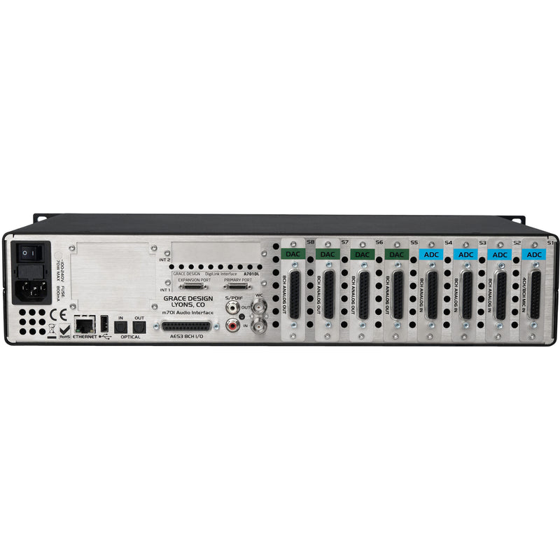 Grace Design M701 Base Unit/32-CH ADC32-CH DAC / Digilink Option Cards Factory Installed