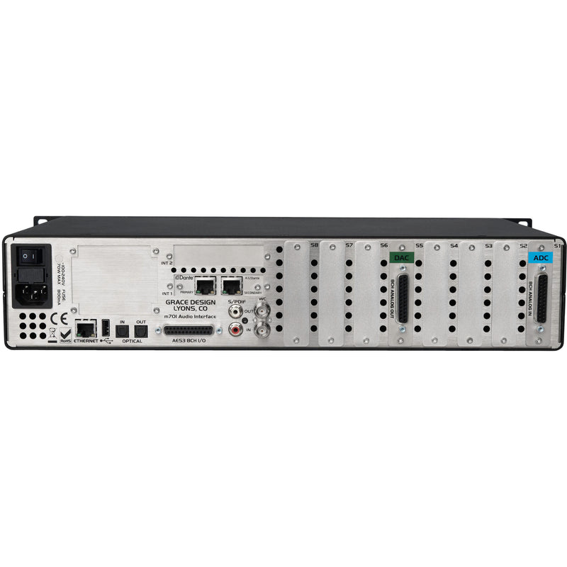 Grace Design M701 Base Unit/8-CH ADC 8-CH DAC / Dante Option Cards Factory Installed