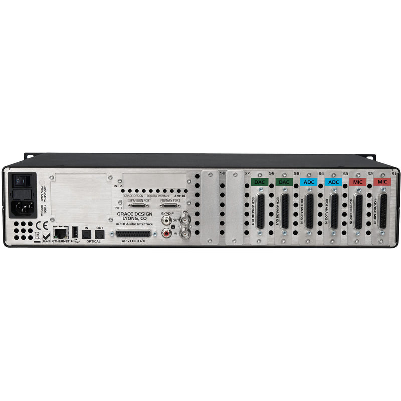 Grace Design M701 Base Unil/16CH  ADC/16CH DAC/8-CH Mic Preamps/Digilink Option Cards Factory Installed